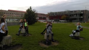 Na owieczkach obok Centrum Kopernika